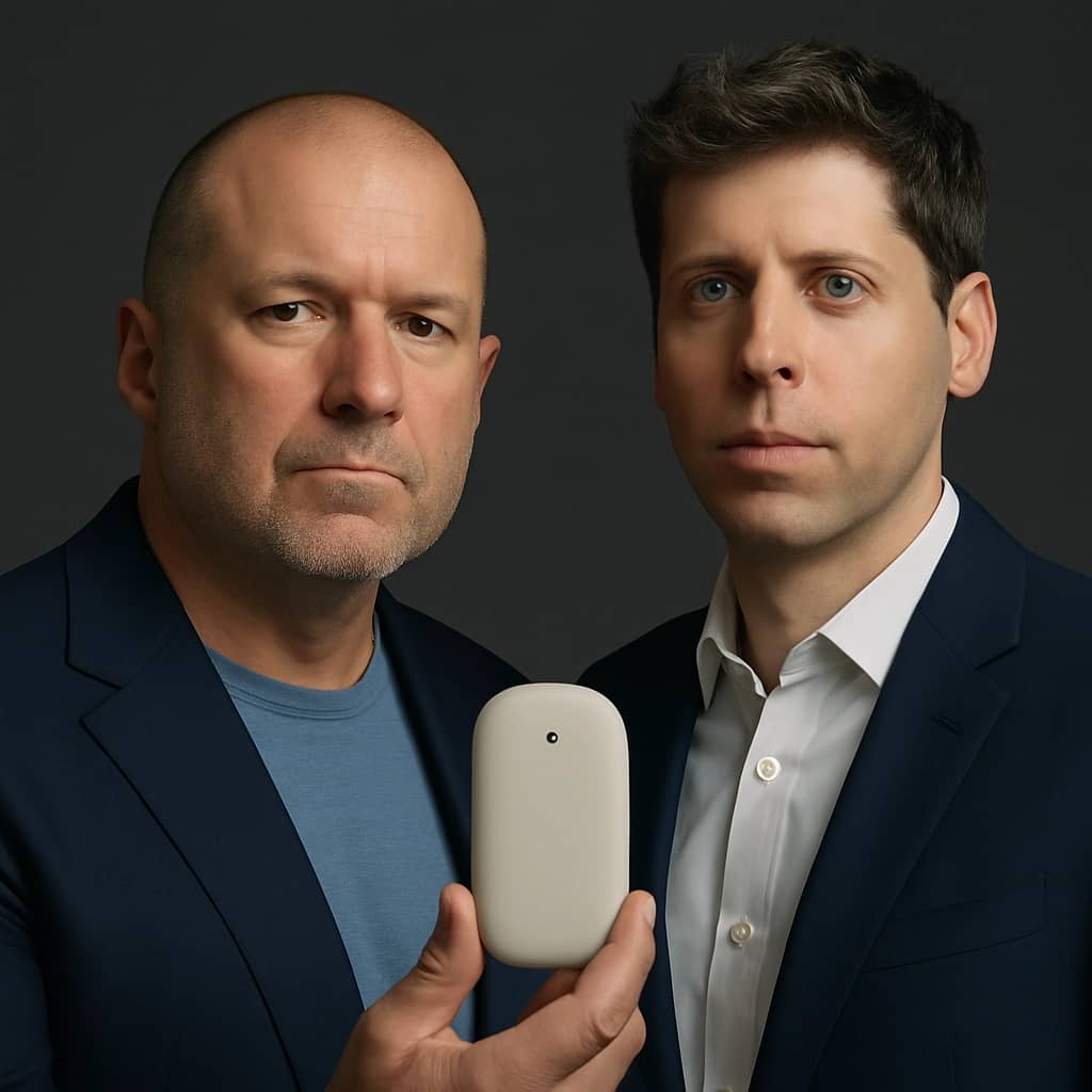 Jony Ive and Sam Altman