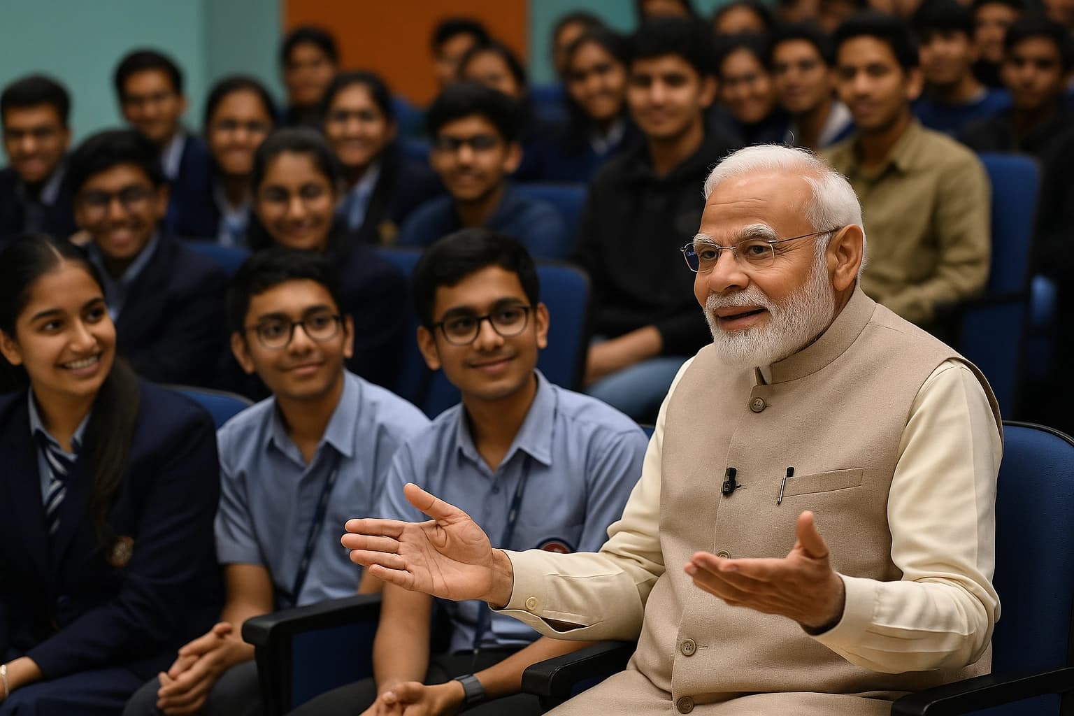 Modi Gets Real on Exams, Stress & Online Learning